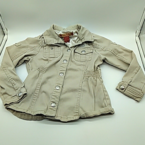 Apple Bottoms Other - Apple Bottom Jeans baby jacket tan 10/11 XS